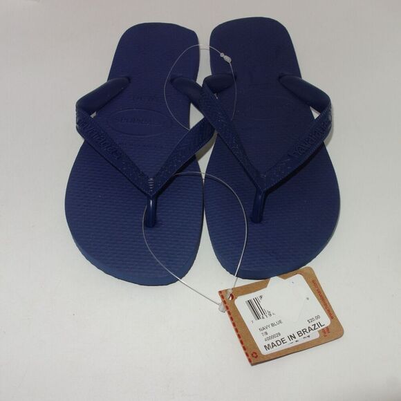 NEW Havaianas Flip Flop Sandals Women's 11/12 Men's 9/10 BLUE - Picture 3 of 5
